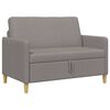 vidaXL Sofa s shrambo Taupe 122 x 78 x 87 cm Poliester