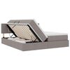vidaXL Postelja s shranjevanjem Taupe 180 x 200 cm Umjetno usnje