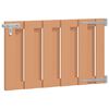 vidaXL Vrtna vrata 100 x 60 cm WPC in aluminij Rjava