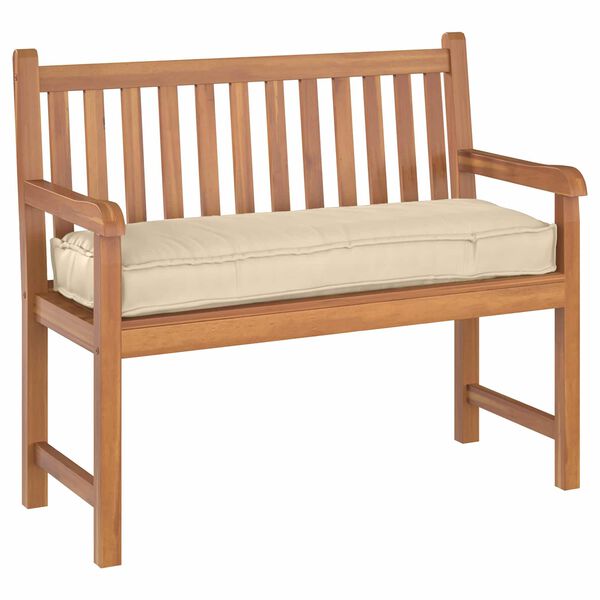 vidaXL Blazina za klop palete Bež 120 x 40 x 8 cm Oxford tkanina