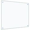 vidaXL Kuhinjska zaščitna obloga 2 kosa 70x60 cm kaljeno steklo
