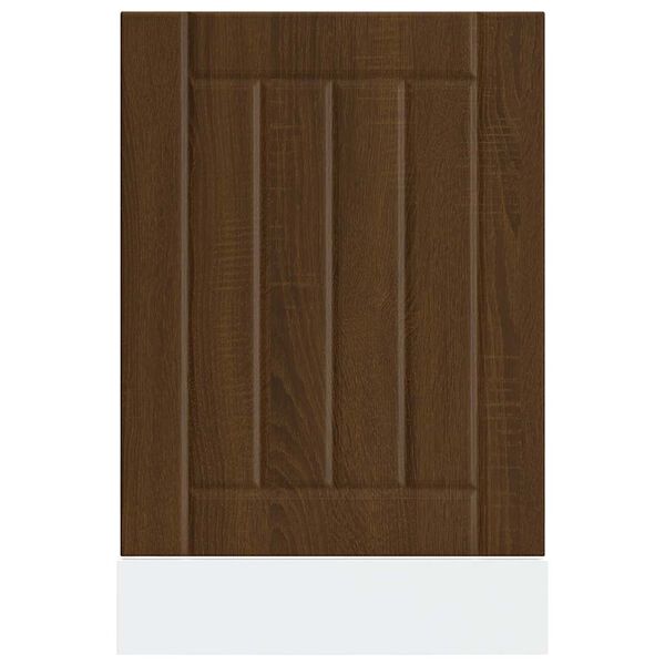 vidaXL Plo&scaron;ča za pomivalni stroj Lucca rjavi hrast inženirski les