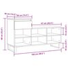 vidaXL Omarica za čevlje siva sonoma 102x36x60 cm inženirski les