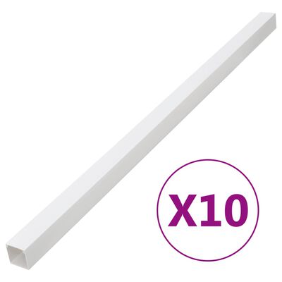 vidaXL Kabelska cev 150x50 mm 10 m PVC