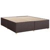 vidaXL Box spring postelja z vzmetnico temno rjava 180x200 cm blago