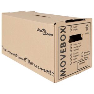 vidaXL Premična &scaron;katla 20 kos Naravna 59 x 31,5 x 31,5 cm Lepenka