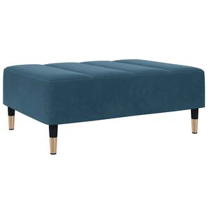 vidaXL Stolček za noge moder 77x55x31 cm žamet