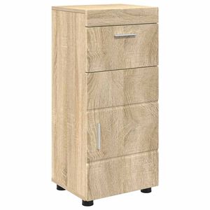 vidaXL Komplet omaric za kopalnico TULUM Sonoma hrast Konstruiran les