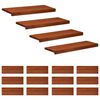 vidaXL Stopnice 16 kos 80 x 30 x 2 cm Rjava Trda bukovina