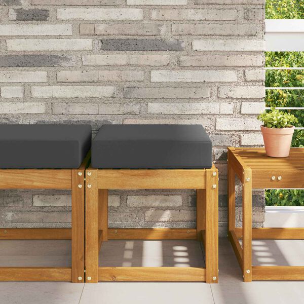 vidaXL Zunanja sedežna blazina Antracit 40 x 40 x 8 cm 100% poliester