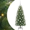 vidaXL Umestno božično drevo Zelena 120 cm PE in PVC