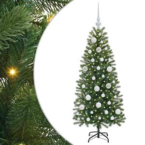 vidaXL Umestno božično drevo Zelena 120 cm PE in PVC