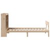 vidaXL Knjižna postelja brez ležišča 90x200 cm trdna borovina