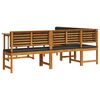 vidaXL Komplet klopi za vrt 4 pcs Rjava Trden akacijev les