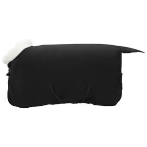 vidaXL Konjski pla&scaron;č Črna 75 cm Polarna flanela