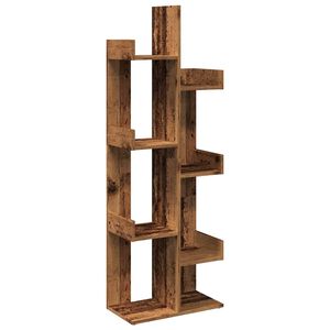vidaXL Knjižna omara starinski les 48x25,5x140 cm iverna plo&scaron;ča