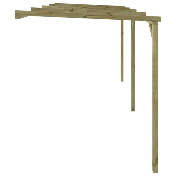 vidaXL Prislonska pergola 2x4x2,2 m lesena
