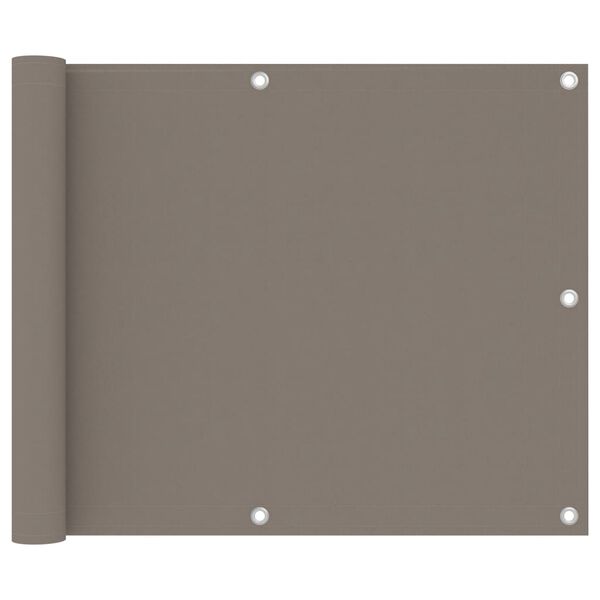 vidaXL Balkonsko platno taupe 75x400 cm oksford blago