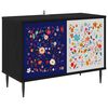 vidaXL TV omarica MAINZ 69 x 33 x 50,5 cm Črni hrast Inženirski les