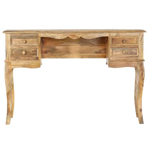 vidaXL Pisalna miza 115x45x75 cm trden mangov les