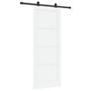 vidaXL Drsna vrata ORKDAL 83 x 211 cm Inženirski les Bela in črna