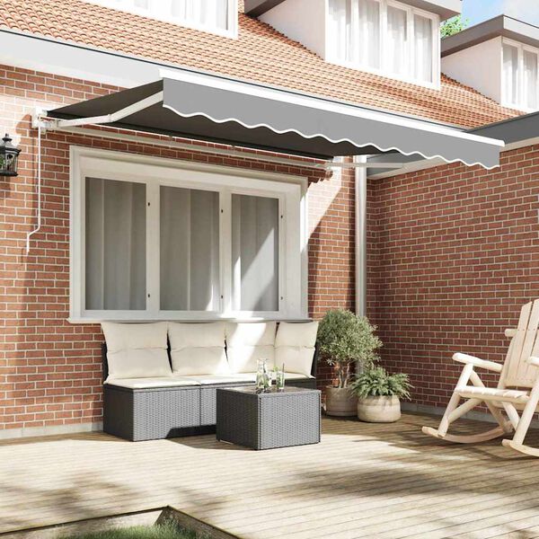 vidaXL Okvir tende Bela 3.5 x 2 m Prašno lakirano jeklo in aluminij