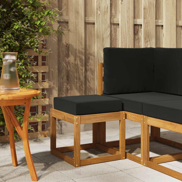 vidaXL Zunanja Stolica Klop Masiven les akacije Naravna