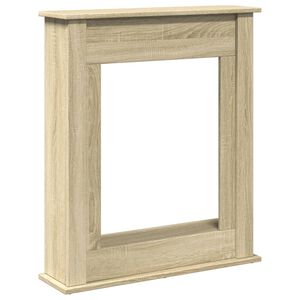vidaXL Okvir za kamin sonoma hrast 75x20x87,5 cm inženirski les