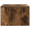 vidaXL Stenska miza Dimljeni oreh 60 x 45 x 30 cm Konstruiran les