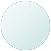 vidaXL Povr&scaron;ina za Mizo Kaljeno Steklo Okrogle Oblike 80 cm