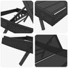 vidaXL Ležalnik 3 pcs Črna 197 x 70 x 82 cm poli ratan
