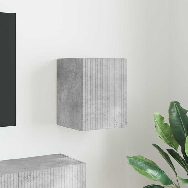 vidaXL TV stenska omara Beton 30 x 31 x 40 cm Konstruiran les