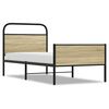 vidaXL Posteljni okvir brez vzmetnice 80x200 cm sonoma hrast inž. les