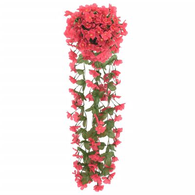 vidaXL Girlanda iz umetnega cvetja 3 kosi rožnata 250 cm