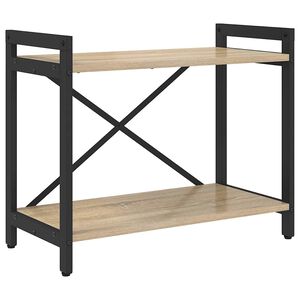 vidaXL Knjižna polica 60 x 30 x 50 cm Inženirski les Sonoma hrast