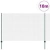 vidaXL Ograja s stebrom Zelena 1,6 x 10 m Jeklo in PVC