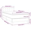 vidaXL Box spring postelja z vzmetnico temno zelena 100x200 cm žamet
