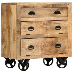 vidaXL Stranska omara Rjava 70 x 38 x 63 cm trden mangov les