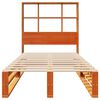vidaXL Knjižna postelja brez vzmetnice vo&scaron;č. rjava 75x190 cm trden les