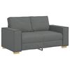 vidaXL Dvosed Temno siv 160x78x84 cm blago