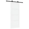 vidaXL Drsna vrata ORKDAL Bela 83 x 202 cm Trdna borovina