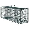 vidaXL Zamka za živali Zelena 61 x 20 x 21,5 cm Jeklo