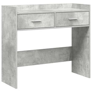 vidaXL Konzolna miza Betonsko siva 90 x 35 x 80 cm Inženirski les