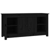 vidaXL TV omarica črna 103x36,5x52 cm trdna borovina