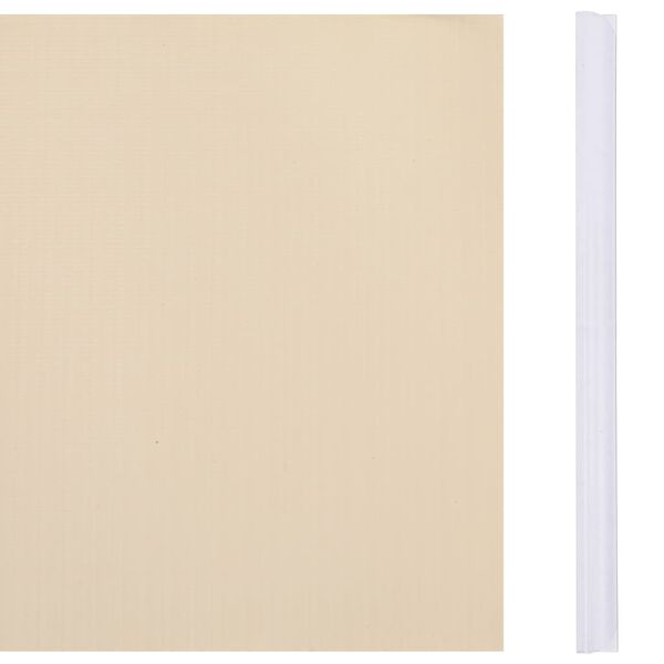 vidaXL Vrtno platno PVC 35x0,19 m krem