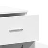 vidaXL Komoda 2 kosa bela 79x38x80 cm inženirski les