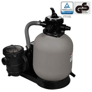 vidaXL Črpalka s pe&scaron;čenim filtrom 600 W 17000 l/h