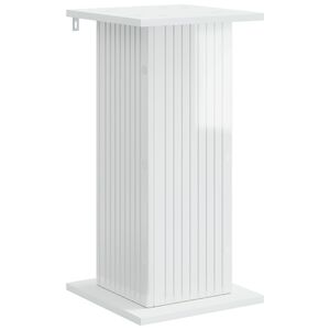 vidaXL Stojalo za rastline Bela visok sijaj 30,5 x 30 x 60,5 cm