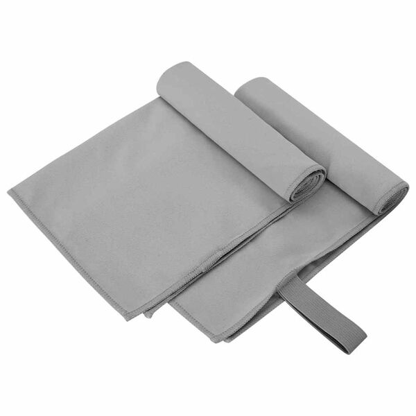 vidaXL &Scaron;portne brisače 2 pcs Temno siva 50 x 30 cm