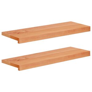vidaXL Stopnice 2 kos 70 x 25 x 2 cm Lak Trda bukovina